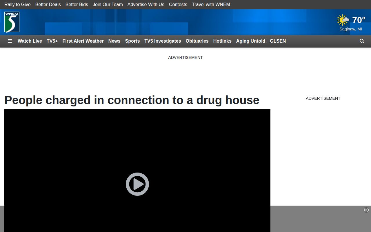 Ogemaw County crime-news record source, WNEM West Branch charging story